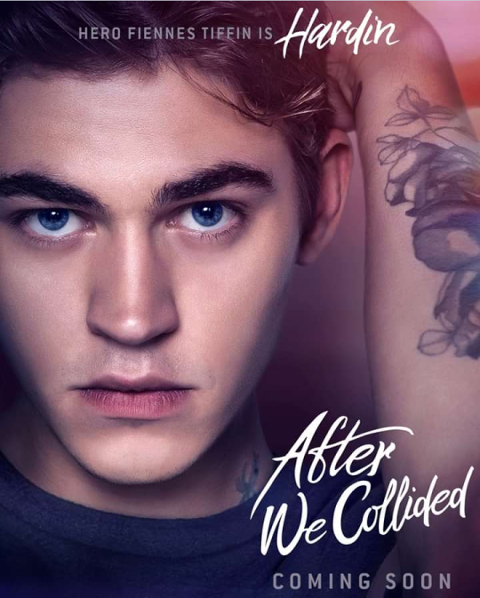 Ini adalah poster promosi film After yang menampilkan Hero Fiennes-Tiffin sebagai Hardin Scott